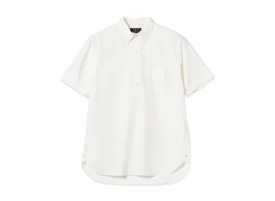 BEAMS B.D. Pullover Short Sleeve Oxford "White"