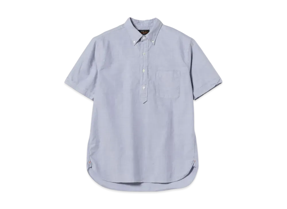 BEAMS B.D. Pullover Short Sleeve Oxford "Sax"