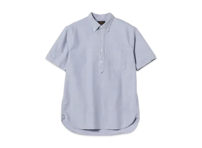 BEAMS B.D. Pullover Short Sleeve Oxford "Sax"
