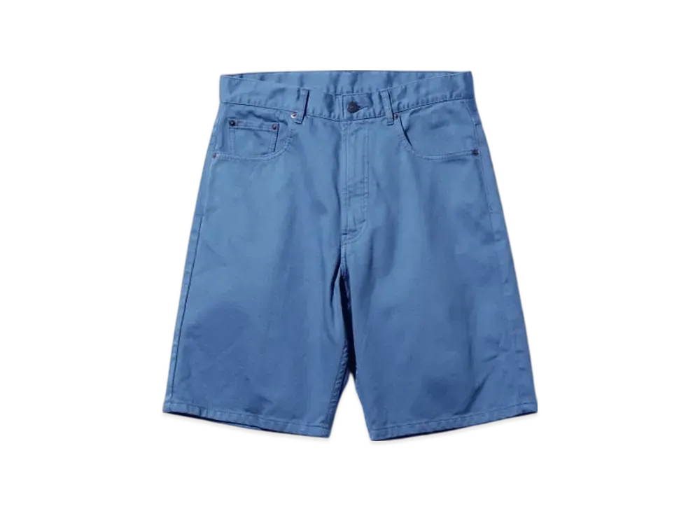 BEAMS 5 Pocket Shorts Pique "Sax"