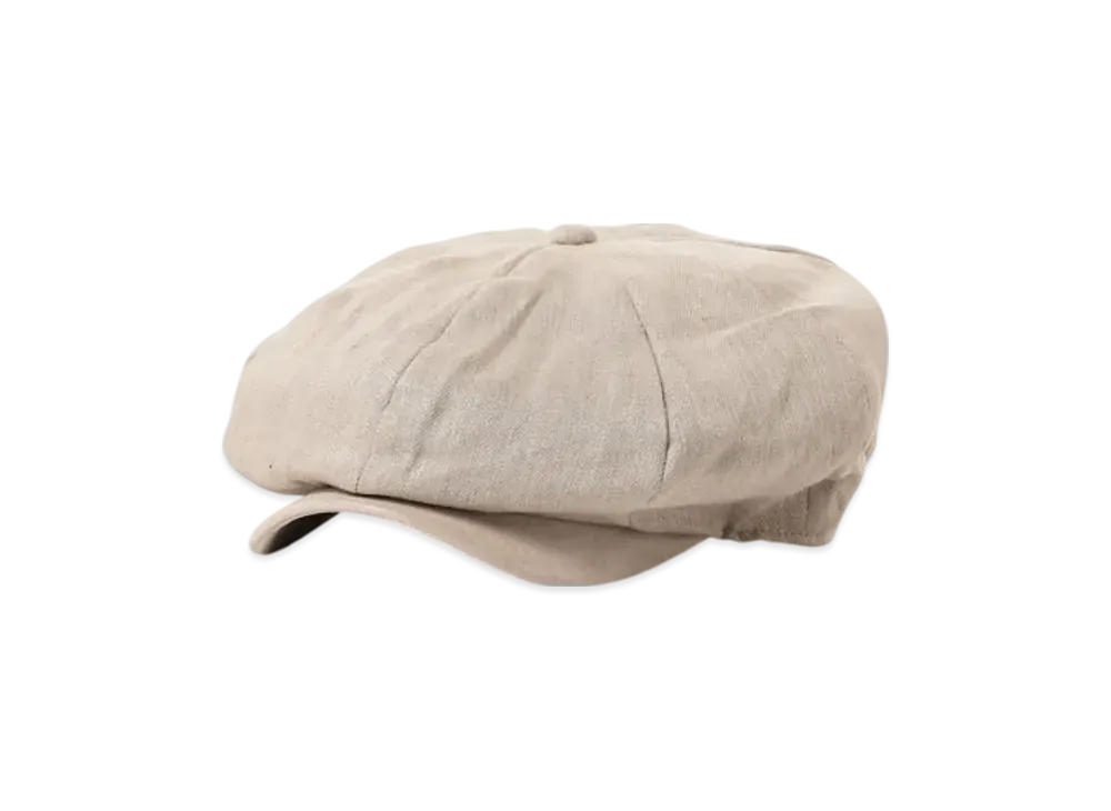 BEAMS Casket Linen Suede Visor "Beige"