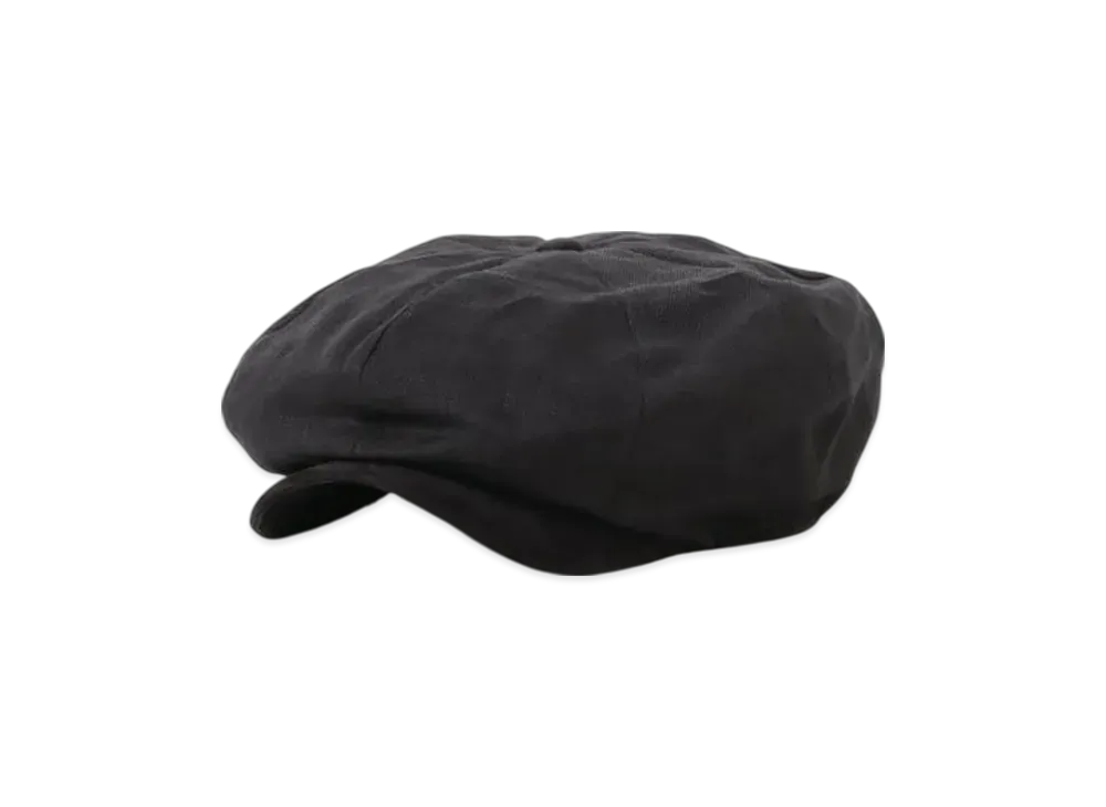 BEAMS Casket Linen Suede Visor "Black"