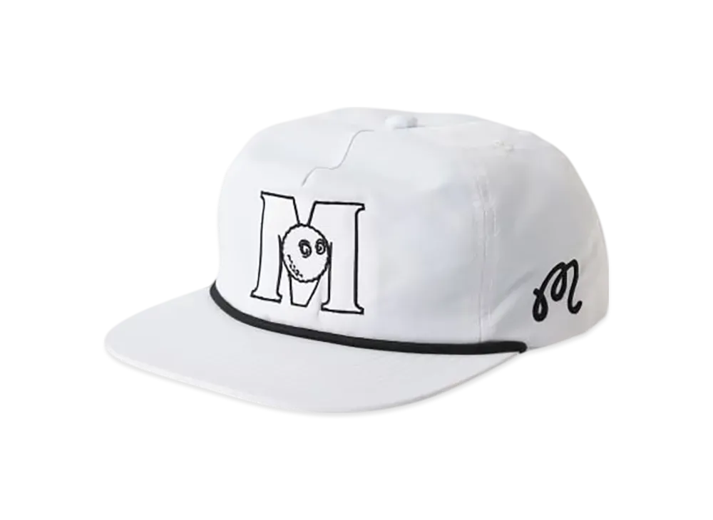 BEAMS x MALBON GOLF Exclusive M Logo Nylon Cap "White"