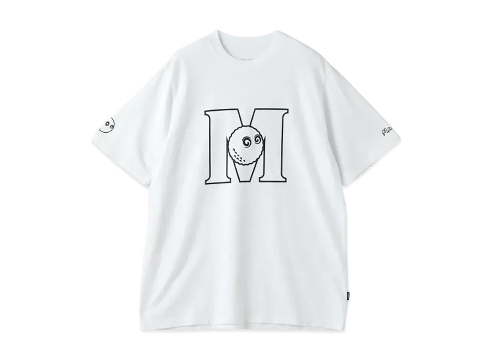 BEAMS x MALBON GOLF Exclusive M Logo Cotton T-Shirt "White"