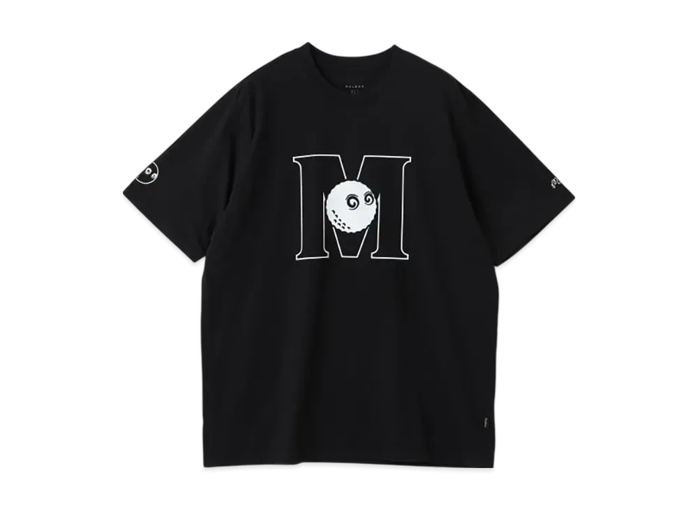 BEAMS x MALBON GOLF Exclusive M Logo Cotton T-Shirt "Black"