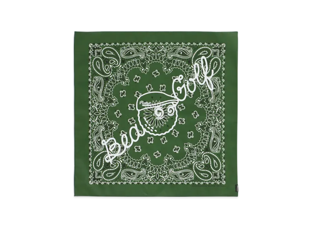 BEAMS x MALBON GOLF Exclusive Paisley Bandana "Green"