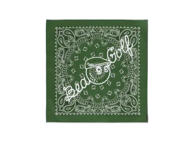 BEAMS x MALBON GOLF Exclusive Paisley Bandana "Green"