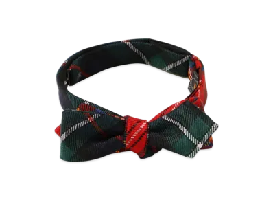 BEAMS Wool Bow Tie Tartan Check "Royal"