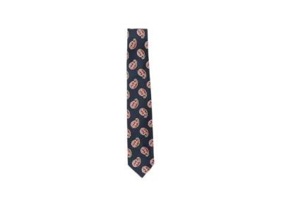BEAMS Silk Tie Paisley Print "Navy"