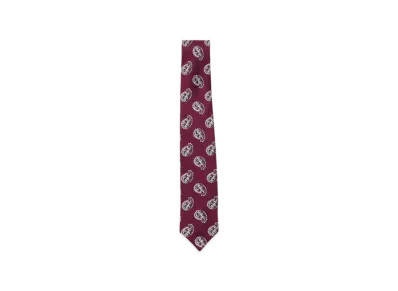 BEAMS Silk Tie Paisley Print "Burgundy"