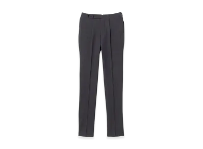 BEAMS Exclusive Fabric Wool Fresco 1 Pleat Slacks "ChacoalGray"