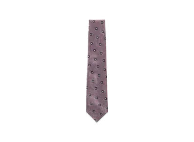 BEAMS Silk Flower Pattern Necktie "Pink"