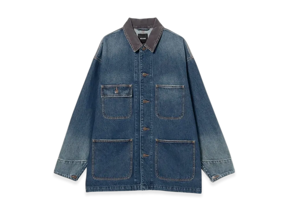 BEAMS Denim Loose Coverall "Indigo"