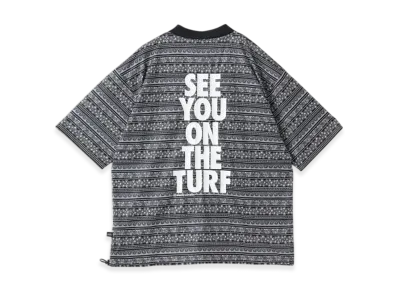 BEAMS GOLF x MAGIC NUMBER Exclusive See You On The Turf All-over Pattern Polo Shirt "Black"