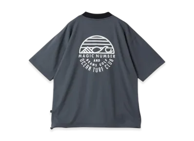BEAMS GOLF x MAGIC NUMBER Exclusive Ocean Turf Club Back Logo Polo Shirt "Gray"