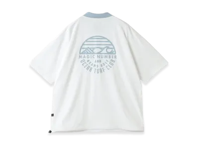 BEAMS GOLF x MAGIC NUMBER Exclusive Ocean Turf Club Back Logo Polo Shirt "White"