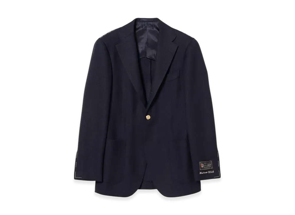BEAMS Handmade Savile Clifford Wool Mohair Blazer "Navy"