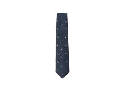 BEAMS Silk Pattern Tie "Navy"