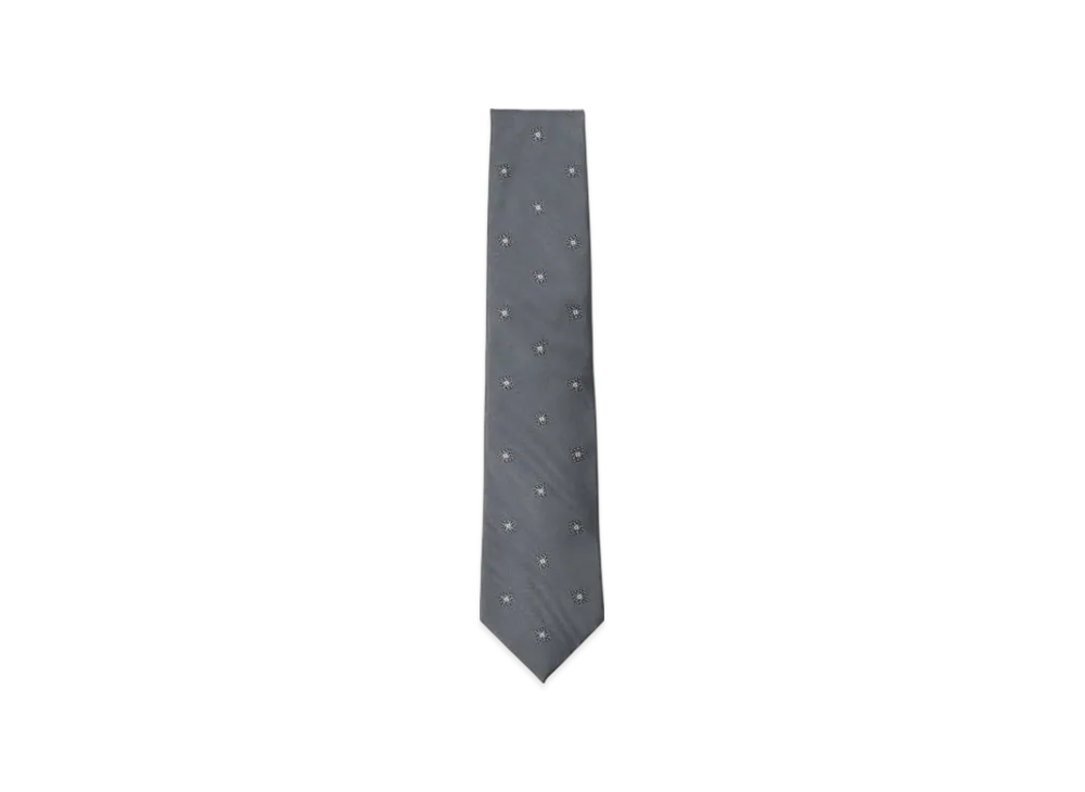 BEAMS Silk Pattern Tie "Gray"
