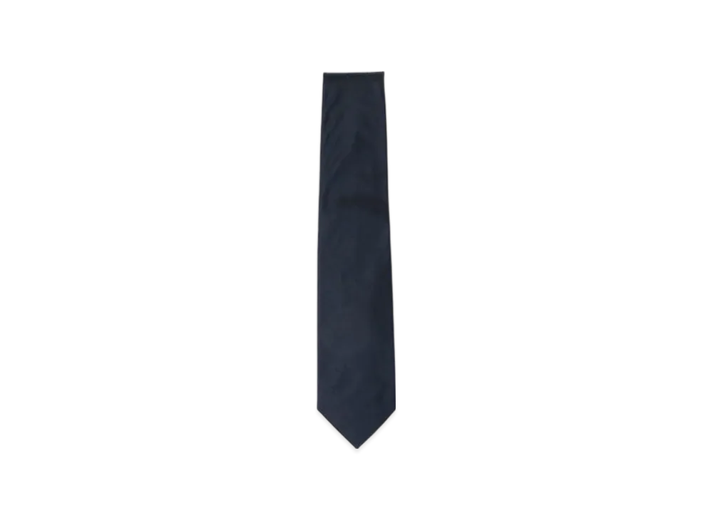 BEAMS Silk Solid Tie "Navy"