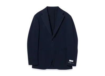 BEAMS New Easy Albini Cotton Polyester Solid Jacket "Navy"
