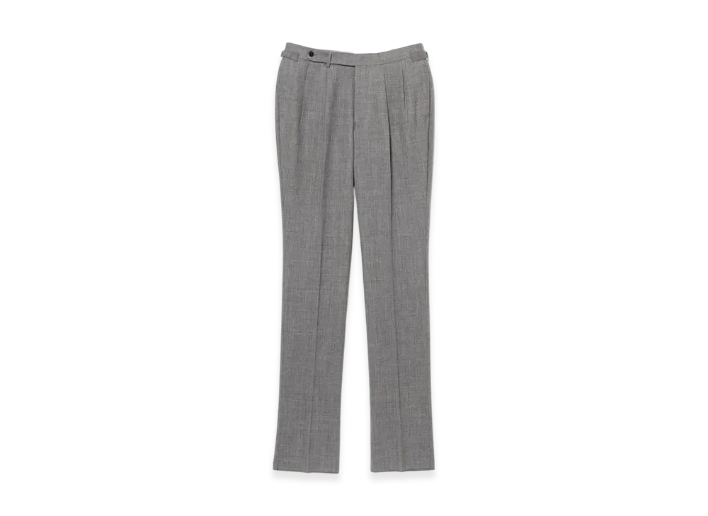 BEAMS Beams F Exclusive Fabric Wool Fresco 2 Pleats Side Adjusters "LightGray"