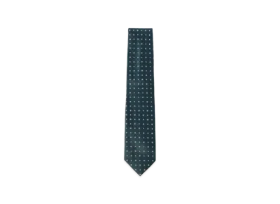 BEAMS Silk Flower Pattern Necktie "Green"
