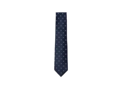 BEAMS Silk Pattern Tie "Navy"