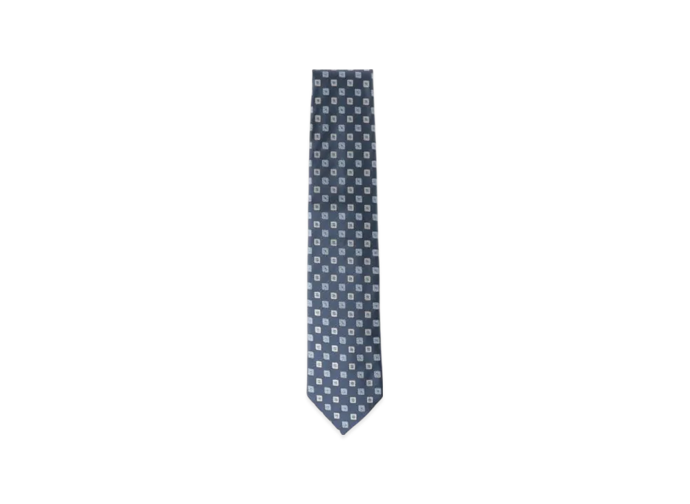 BEAMS Silk Pattern Tie "Blue"