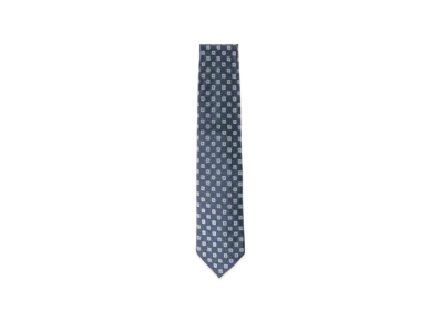 BEAMS Silk Pattern Tie "Blue"