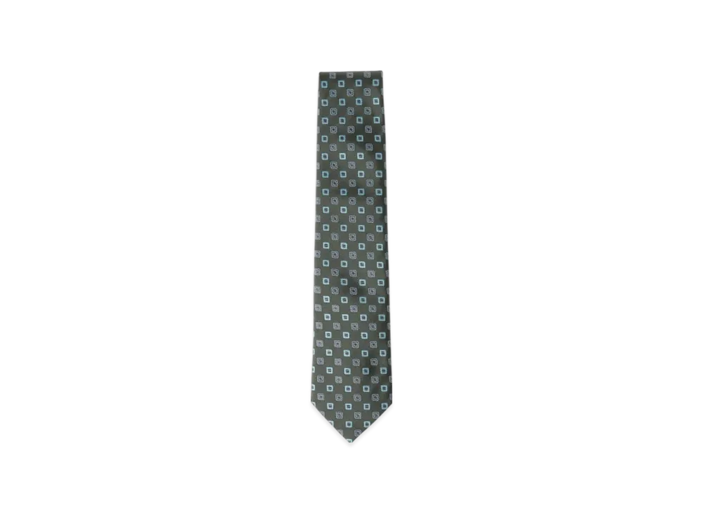 BEAMS Silk Pattern Tie "Green"