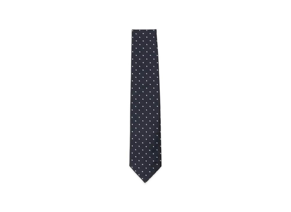 BEAMS Silk Pattern Tie "Navy"