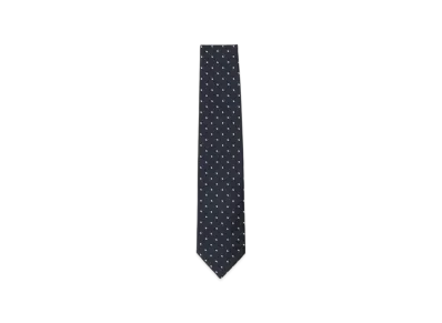 BEAMS Silk Pattern Tie "Navy"