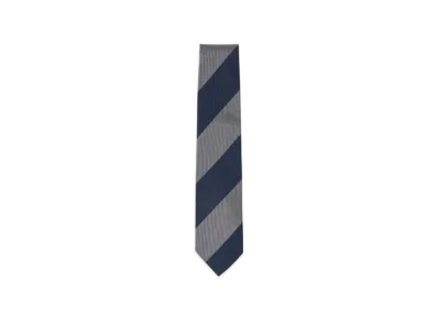 BEAMS Silk Striped Tie "Navy"