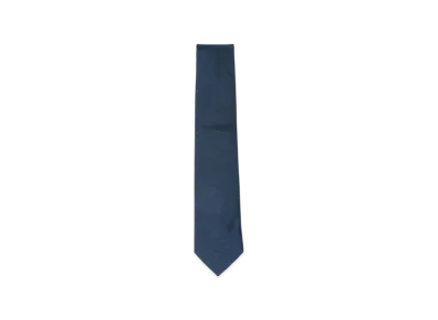 BEAMS Silk Solid Jacquard Tie "Navy"