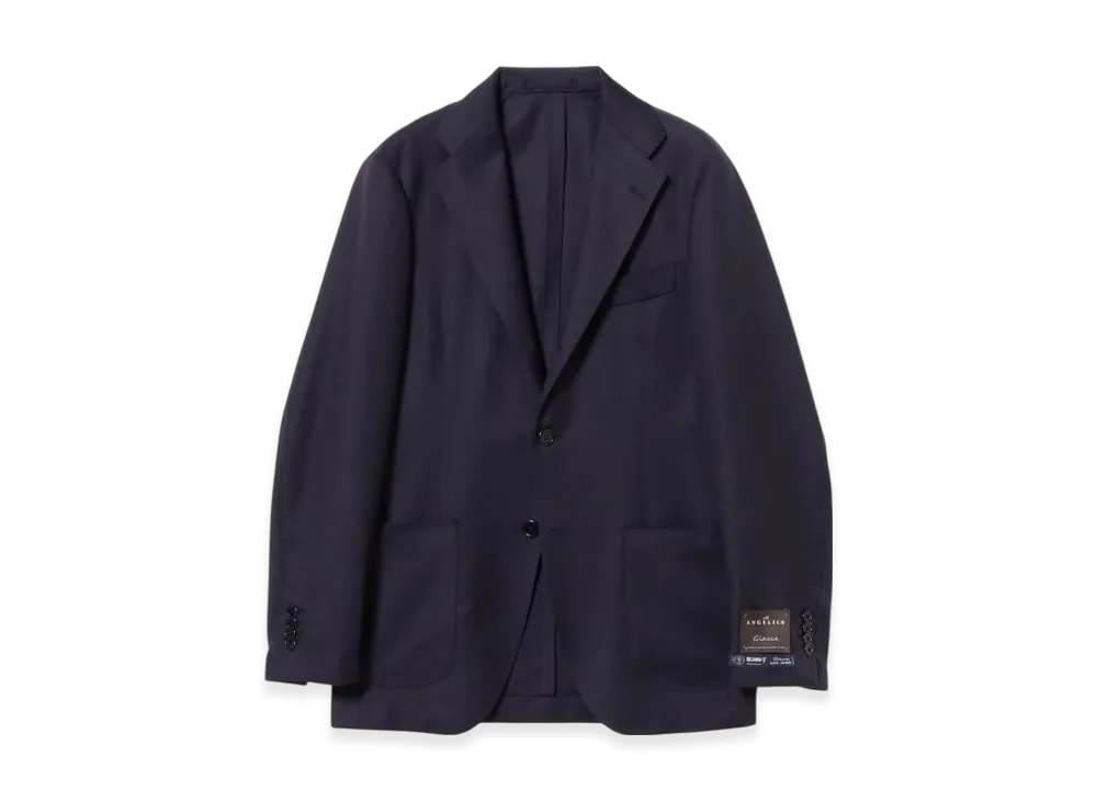 BEAMS New Easy Angelico Wool Solid Jacket "Navy"