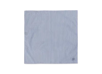 BEAMS Striped Handkerchief "Navy"