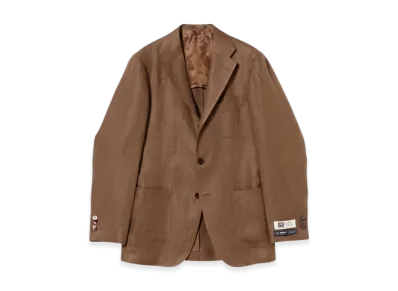 BEAMS Easy Baird Mcnutt Linen Solid Jacket "Tan"