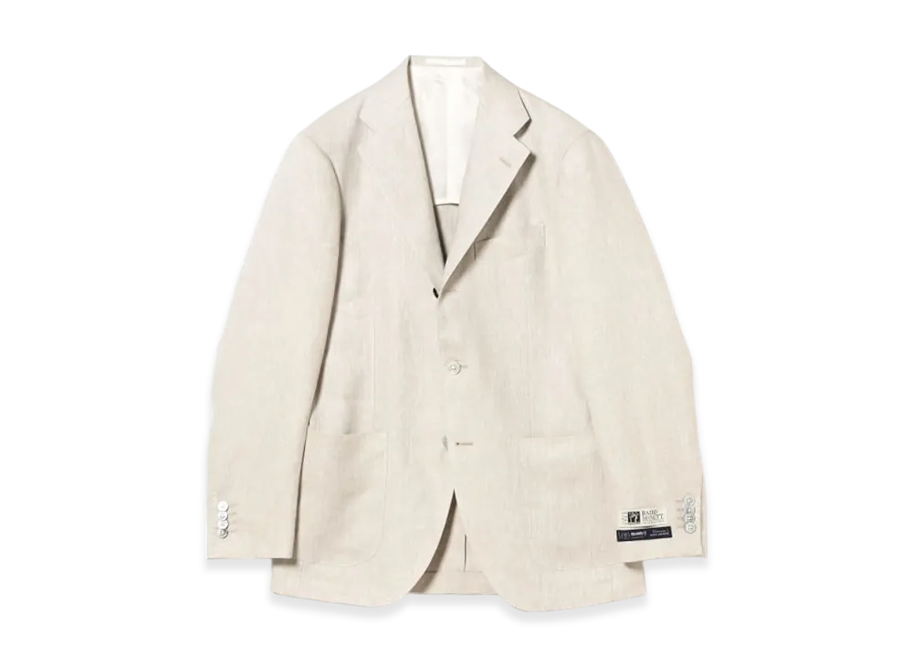 BEAMS Easy Baird Mcnutt Linen Solid Jacket "OffWhite"