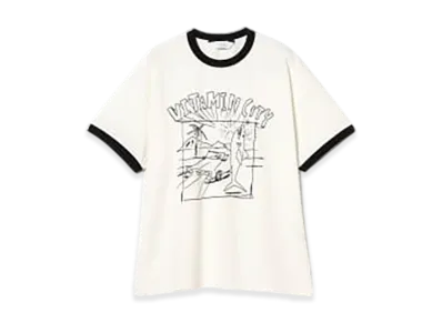 BEAMS Future Archive x Sasquatchfabrix x Tokyo Vitamin / Vitamin City Trim T-Shirt "Black"