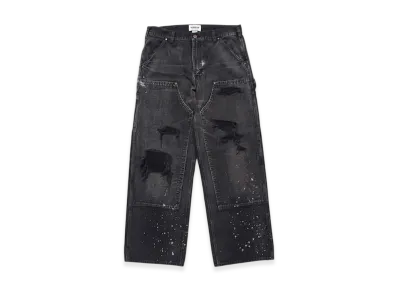 BEAMS x BOW WOW Duck Painter Pants Hard Aged "Black"