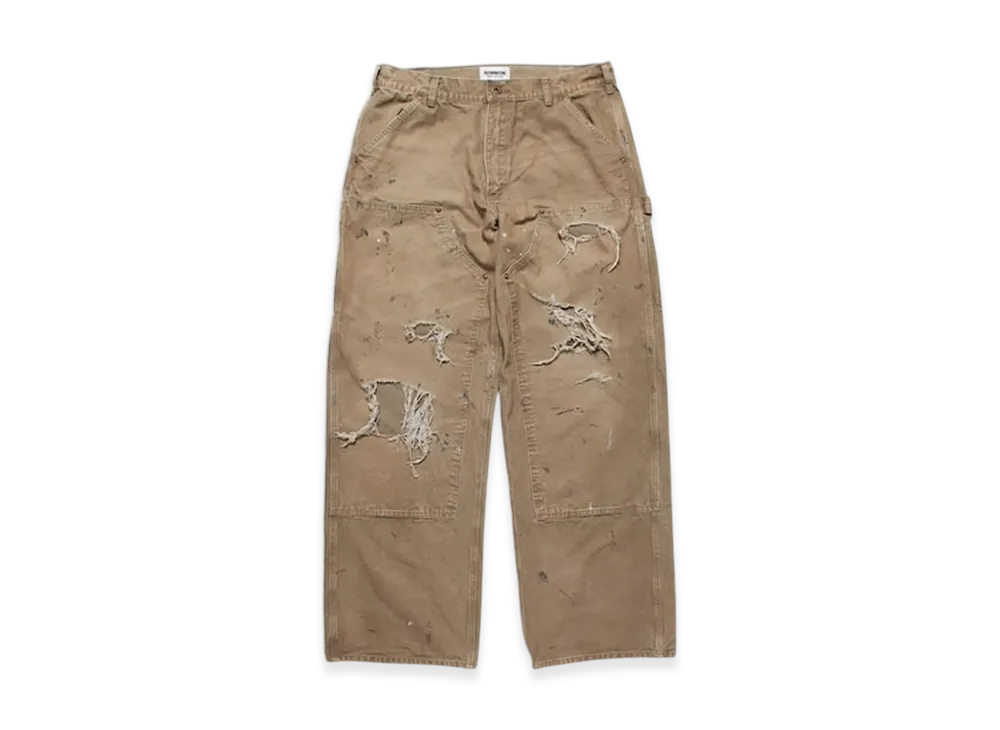 BEAMS x BOW WOW Duck Painter Pants Hard Aged 