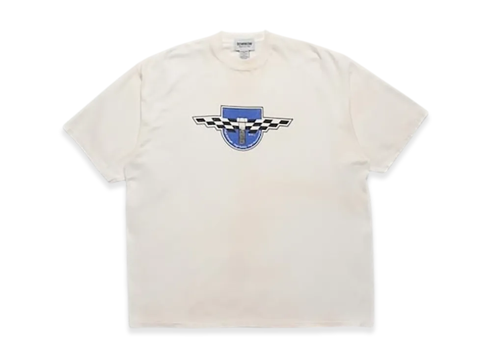 BEAMS x BOW WOW Motorcycle Parts Company Tee "White"