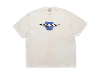 BEAMS x BOW WOW Motorcycle Parts Company Tee "White"