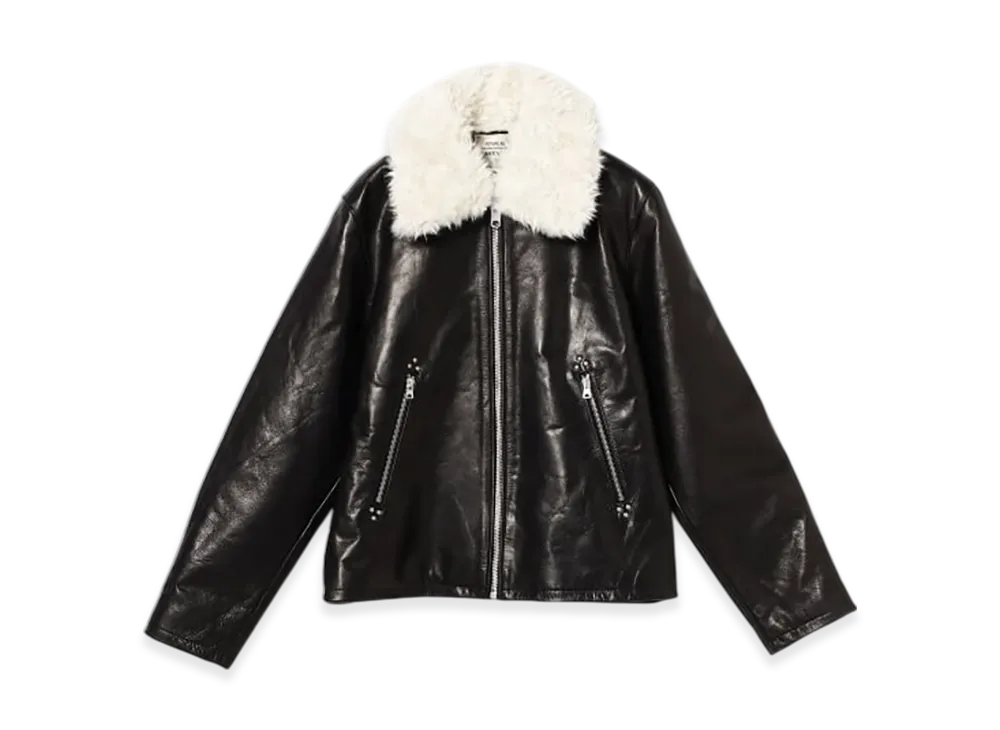 BEAMS FUTURE ARCHIVE Leather Blouson "Black"