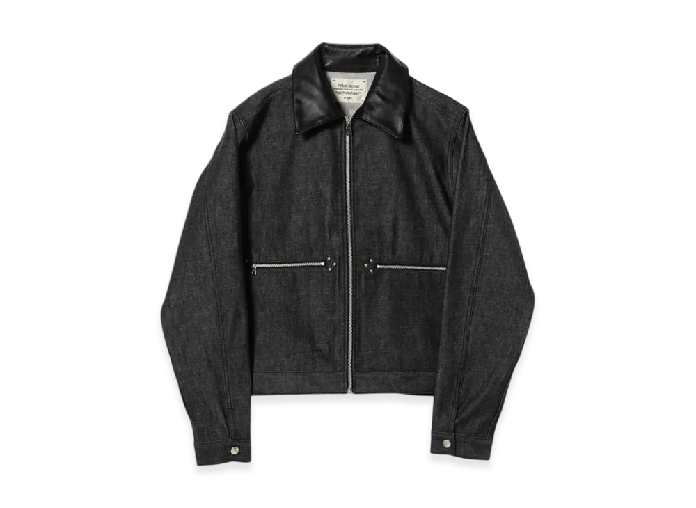 BEAMS FUTURE ARCHIVE Denim Zip Blouson "Black"