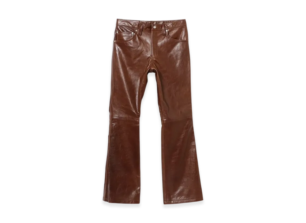 BEAMS FUTURE ARCHIVE Leather Pants "Brown"