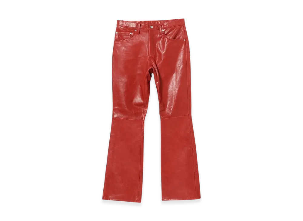 BEAMS FUTURE ARCHIVE Leather Pants "Red"