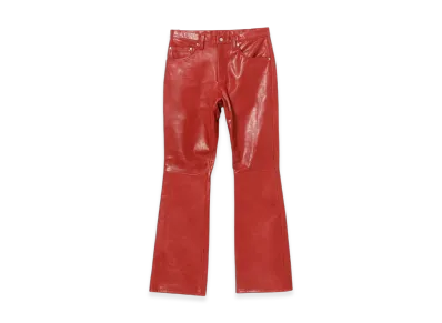 BEAMS FUTURE ARCHIVE Leather Pants "Red"