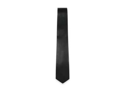 BEAMS FUTURE ARCHIVE Smooth Leather Tie "Black"